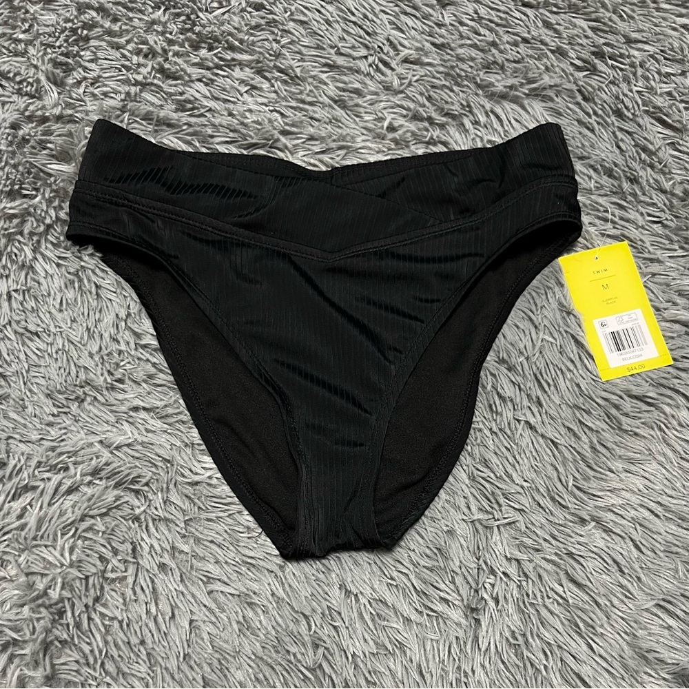 cabana  crown & Ivy Black bikini bottoms medium NEW